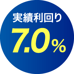 実績利回り7.0％