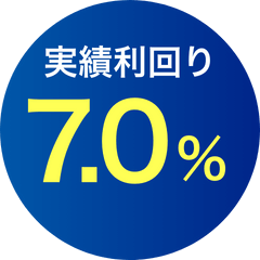 実績利回り7.0％